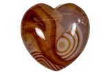 1.5" Polished Banded Carnelian Agate Hearts - Photo 2